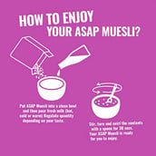 3 - ASAP Ultimate Breakfast Multigrain Muesli (Pack of 2), 420 g COFFEELUV (Almond Coffee & 5 Toasted Grains)