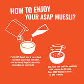 3 - ASAP Ultimate Breakfast Multigrain Muesli (Pack of 2), 420 g DARKCHOCO (Almond, Dark Choco & 5 Toasted Grains)