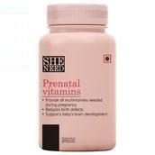 1 - SheNeed Prenatal Vitamins,  60 tablet(s)  Unflavoured 