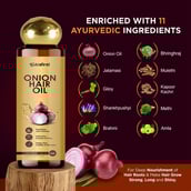 1 - NutraFirst Onion Hair Oil,  100 ml  for All Hair Types 