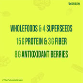 6 - bGREEN Plant Protein Smoothie by MuscleBlaze,  Berry Delight  1.1 lb