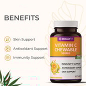 3 - Boldfit Vitamin C Chewable 500mg, 30 tablet(s) Tangy Orange