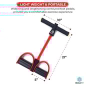 2 - Boldfit Tummy Trimmer,  Red  Free Size 