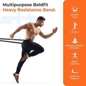 4 - Boldfit Resistance Band,  Red  7-15 kg, Heavy 