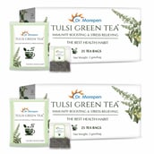 1 - Dr. Morepen Tulsi Green Tea (Pack of 2),  25 Tea Bag(s)  Unflavoured 