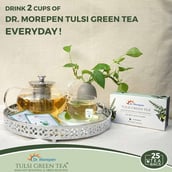 6 - Dr. Morepen Tulsi Green Tea (Pack of 2),  25 Tea Bag(s)  Unflavoured 