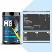 3 - MuscleBlaze Raw Whey Isolate,  0.55 lb  Unflavoured 