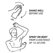 6 - Ustraa Black Deodorant Body Spray,  150 ml  for Men 