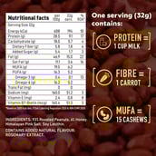 nutrition - Yogabars Honey Roasted Peanut Butter, 0.400 kg Sweet, Salty and Crunchy