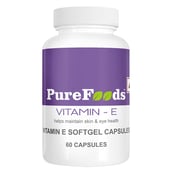 1 - PureFoods Vitamin E,  60 capsules 