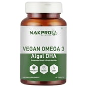 1 - Nakpro Vegan Omega 3 Algal DHA,  60 tablet(s) 