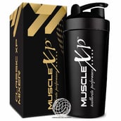 1 - MuscleXP Classic XP Stainless Steel Shaker Blender,  Black  750 ml 
