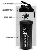 2 - MuscleXP PRO XP Gym Shaker,  Black (Mixer Blender)  700 ml 
