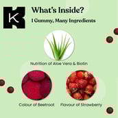 7 - Kapiva Biotin Gummies (Nourishes Hair and Skin),  30 gummies  Unflavoured 