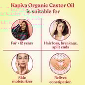 7 - Kapiva Organic Castor Oil (Healthier Hair & Skin), 0.25 L