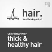 5 - Pure Cure + Co Neelibringadi Hair Oil,  100 ml  Thicker + Stonger Hair 