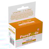 1 - PureFoods VIT C-PB Vitamin C + Zinc,  30 gummies  Orange 