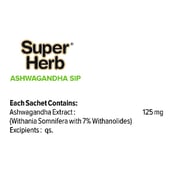 ingredients - Super Herb Ashwagandha Sip,  30 sachets/pack 