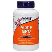 Now Alpha GPC (300 mg),  60 capsules 