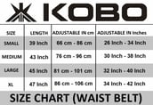 KOBO Back Support Weight Lifting Gym Belt (WTB-02),  Black  Medium 