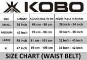 KOBO Back Support Weight Lifting Gym Belt (WTB-02),  Brown  XL 