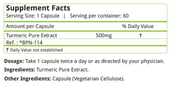 Natures Velvet Turmeric Pure Extract (500 mg),  60 veggie capsule(s) 
