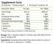 Natures Velvet BCAA Powder,  0.66 lb  60 Servings  Unflavoured 