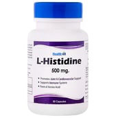 Healthvit L-Histidine (500 mg),  60 capsules  60 Servings  Unflavoured 