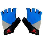 KOBO Gym Gloves (WTG-16), Blue, Grey & Black Small