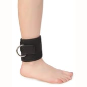 B Fit USA Ankle Strap (AS-2),  Black  Free Size 