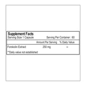 Healthvit Forskolin Extract (250 mg), 60 capsules Unflavoured