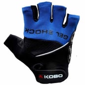KOBO Gym Gloves (WTG-04),  Blue & Black  Large 