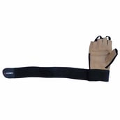 KOBO Gym Gloves (WTG-02),  Brown & Black  Medium 