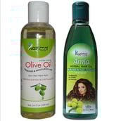 Kazima Olive & Amla Oil (Each 100ml) Combo, 2 Piece(s)/Pack All Type Hair & Skin