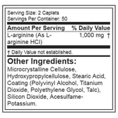 MuscleTech Platinum 100% L-Arginine,  100 caplets 