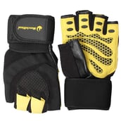 MuscleBlaze Gloves, Yellow & Black Small