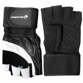 MuscleBlaze Gloves,  Black & White  Medium 