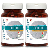 4 - HealthKart HealthKart Fish Oil, 60 Softgels with Multivitamin 60 vegetarian tablets OP,  2 Piece(s)/Pack 