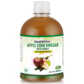 HealthViva Apple Cider Vinegar with Honey OP,  0.5 L  Honey 