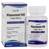 Healthvit Flaxseed Oil (1000 mg),  60 softgels 