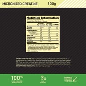 6 - ON (Optimum Nutrition) Micronized Creatine Powder,  Unflavoured  0.22 lb 