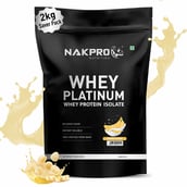 1 - Nakpro Whey Platinum Whey Protein Isolate,  4.4 lb  Banana 