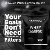 6 - Nakpro Whey Platinum Whey Protein Isolate,  2.2 lb  Unflavored 