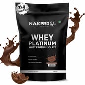 1 - Nakpro Whey Platinum Whey Protein Isolate,  4.4 lb  Chocolate 
