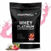 1 - Nakpro Whey Platinum Whey Protein Isolate,  2.2 lb  Strawberry 