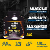 6 - Proquest Raw Whey Protein 4.4lb & Creatine Monohydrate 0.55lb Combo,  2 Piece(s)/Pack  Unflavored 