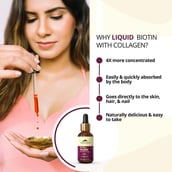 1 - Rasayanam Biotin with Collagen 25000mcg, 50 ml Natural Berry