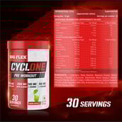 6 - Big Flex Cyclone Pre Workout, 0.66 lb Green Apple