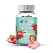 1 - Nutriburst Hair, Skin & Nails,  30 gummies  Strawberry 