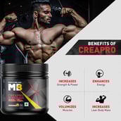 8 - MuscleBlaze CreaPRO Creatine with Creapure Powder from Germany,  Fruit Punch  0.55 lb 